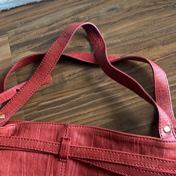 Used Monserrat De Lucca Red Leather Handbag - Picture 5 of 15
